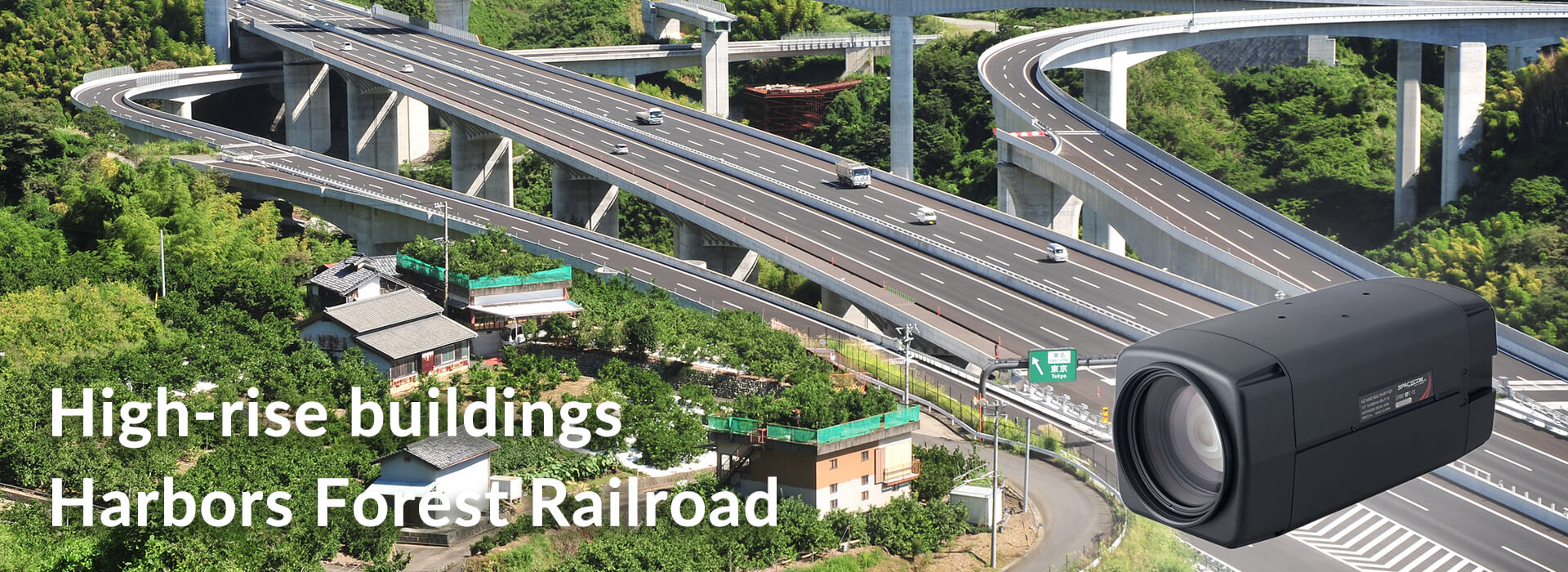 High-rise buildings Harbors Forest Railroad